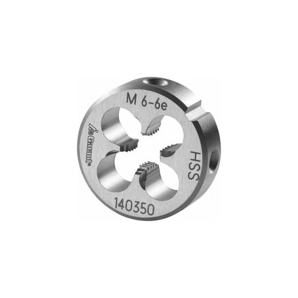 Garant M6X1 HSS Round Die, Closed/Pre-Slit Form 140350 M6 - main